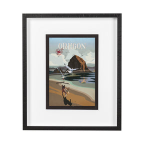 Oregon Go USA (M) by Mercana Studio a Framed Art Print Matted under Glass by Mercana at Eve Furniture