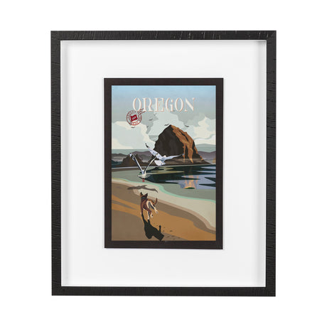 Oregon Go USA (M) by Mercana Studio a Framed Art Print Matted under Glass by Mercana at Eve Furniture