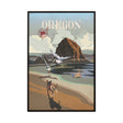 Oregon Go USA (SM) by Mercana Studio a Hand Embellished Decograph Framed Art Print by Mercana at Eve Furniture