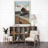 Oregon Go USA (XL) by Mercana Studio a Hand Embellished Decograph Framed Art Print under Glass by Mercana at Eve Furniture
