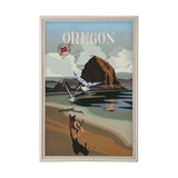 Oregon Go USA (XL) by Mercana Studio a Hand Embellished Decograph Framed Art Print under Glass by Mercana at Eve Furniture