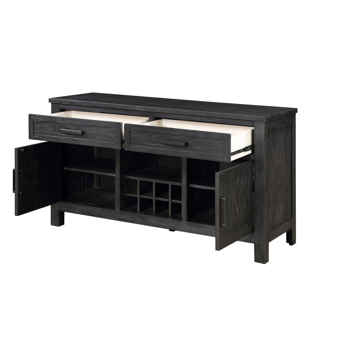 Orem Antique Black Dining Server by Homelegance at Eve Furniture