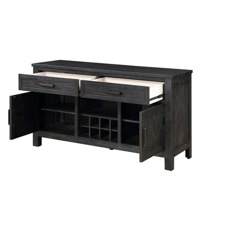 Orem Antique Black Dining Server by Homelegance at Eve Furniture