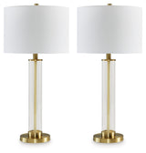 Orenman Clear/Brass Finish Table Lamp