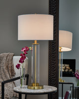 Orenman Clear/Brass Finish Table Lamp