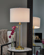 Orenman Clear/Brass Finish Table Lamp by Ashley at Eve Furniture