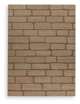 Orest Brown Extra Large Rug by Ashley at Eve Furniture