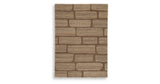Orest Brown Medium Rug by Ashley at Eve Furniture