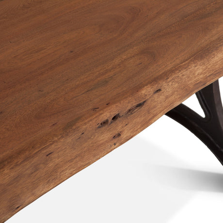 Organic Forge 106" Dining Table in Raw Walnut by Home Trends & Design at Eve Furniture