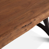 Organic Forge 106" Dining Table in Raw Walnut by Home Trends & Design at Eve Furniture