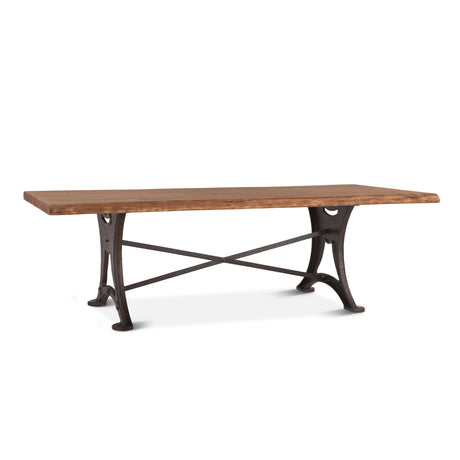 Organic Forge 106" Dining Table in Raw Walnut by Home Trends & Design at Eve Furniture