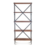 Organic Forge 34" Tall Bookshelf in Raw Walnut by Home Trends & Design at Eve Furniture