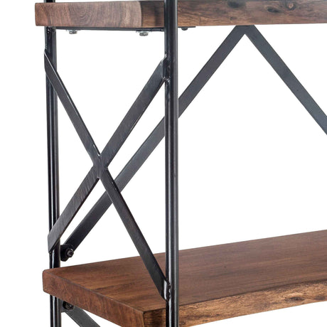 Organic Forge 34" Tall Bookshelf in Raw Walnut by Home Trends & Design at Eve Furniture