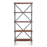Organic Forge 34" Tall Bookshelf in Raw Walnut by Home Trends & Design at Eve Furniture
