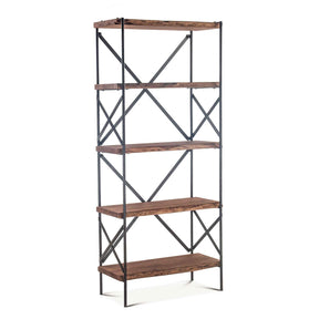 Organic Forge 34" Tall Bookshelf in Raw Walnut by Home Trends & Design at Eve Furniture