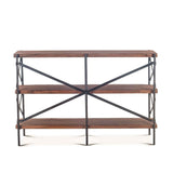Organic Forge 56" Wide Bookshelf in Raw Walnut by Home Trends & Design at Eve Furniture