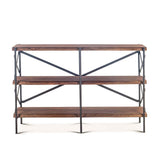 Organic Forge 56" Wide Bookshelf in Raw Walnut by Home Trends & Design at Eve Furniture