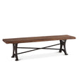 Organic Forge 70" Bench in Raw Walnut by Home Trends & Design at Eve Furniture