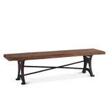 Organic Forge 70" Bench in Raw Walnut by Home Trends & Design at Eve Furniture