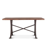 Organic Forge 72" Gathering Table in Raw Walnut by Home Trends & Design at Eve Furniture