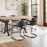 Organic Forge 72" Gathering Table in Raw Walnut by Home Trends & Design at Eve Furniture
