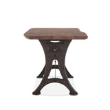 Organic Forge 72" Gathering Table in Raw Walnut by Home Trends & Design at Eve Furniture