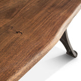Organic Forge 72" Gathering Table in Raw Walnut