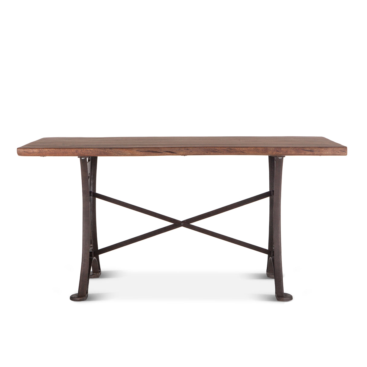 Organic Forge 72" Gathering Table in Raw Walnut