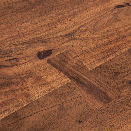 Organic Forge 72" Gathering Table in Raw Walnut by Home Trends & Design at Eve Furniture