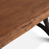 Organic Forge 80" Dining Table in Raw Walnut by Home Trends & Design at Eve Furniture