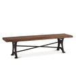 Organic Forge 90" Bench in Raw Walnut by Home Trends & Design at Eve Furniture