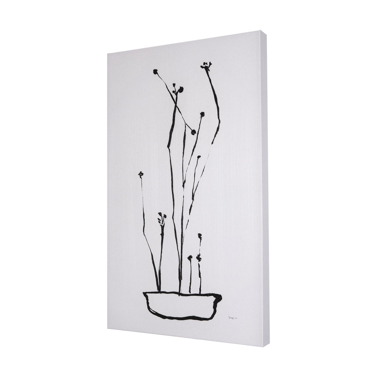 Organic Line Drawing I by Mercana Studio a Hand Embellished Textured Canvas by Mercana at Eve Furniture