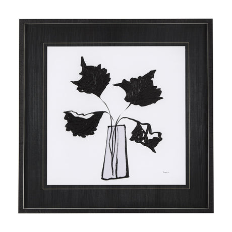Organic Line Drawing II by Mercana Studio Hand Embellished Framed Art Print Matted under Glass by Mercana at Eve Furniture