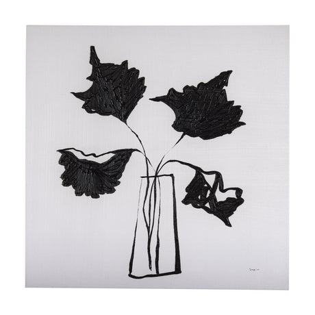 Organic Line DrawingII by Mercana Studio a Hand Embellished Textured Canvas by Mercana at Eve Furniture