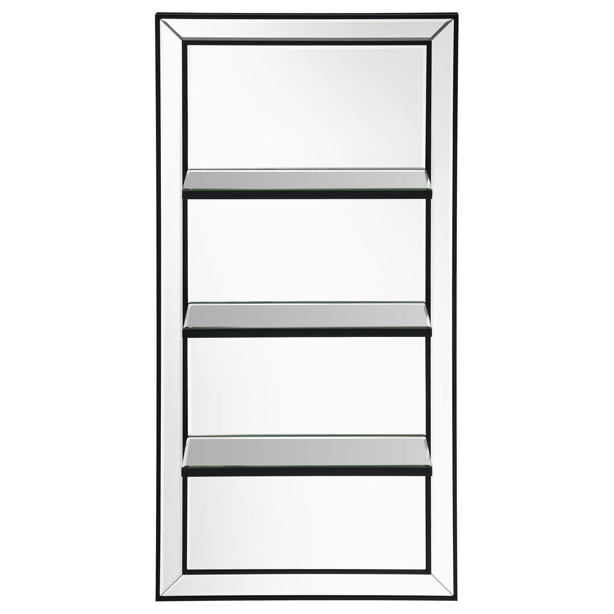 Oriel 3-Shelf Rectangle Wall Mirror by Coaster at Eve Furniture