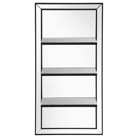 Oriel 3-Shelf Rectangle Wall Mirror by Coaster at Eve Furniture