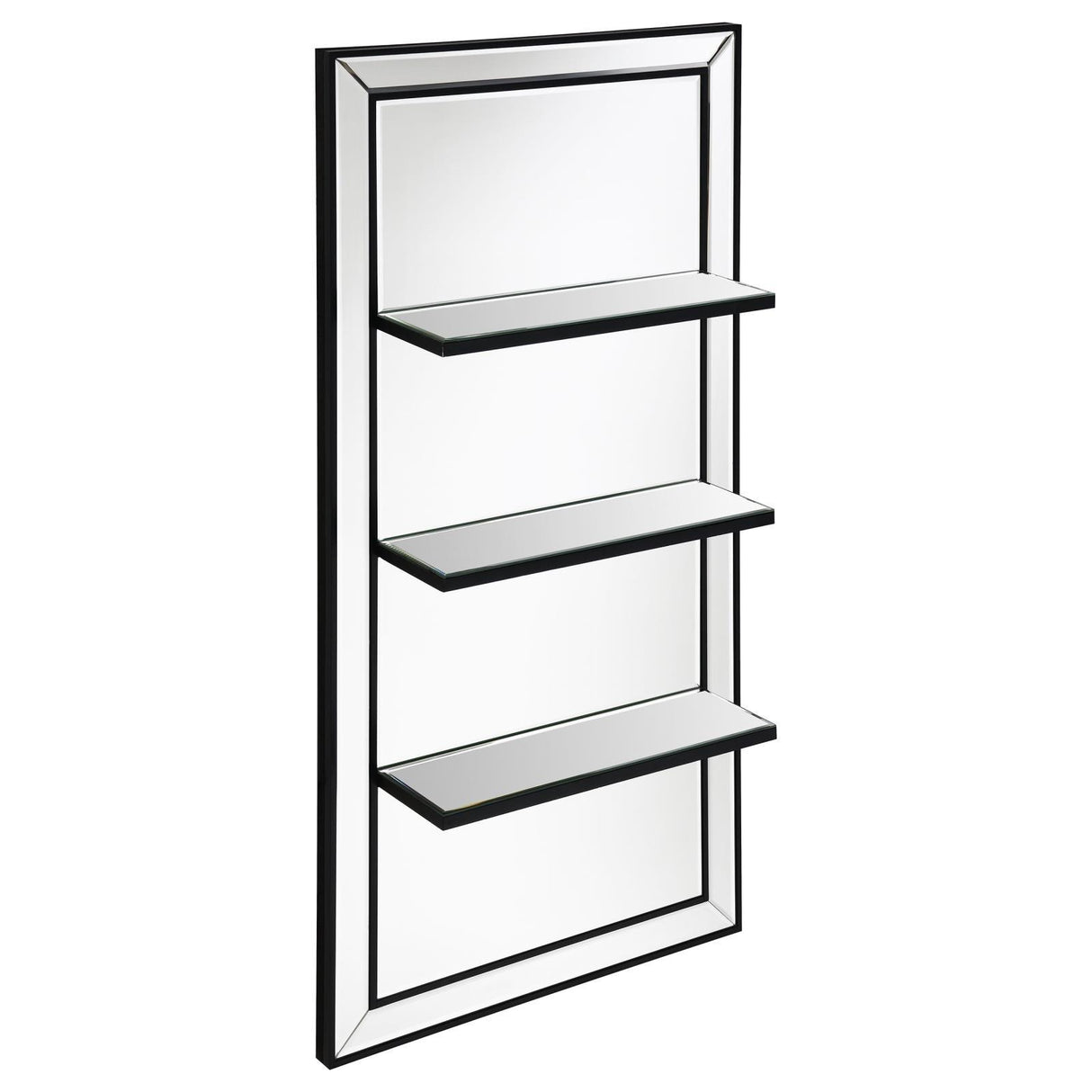 Oriel 3-Shelf Rectangle Wall Mirror by Coaster at Eve Furniture