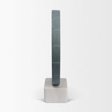 Orin Gray Marble Round Disc Decorative Object by Mercana at Eve Furniture
