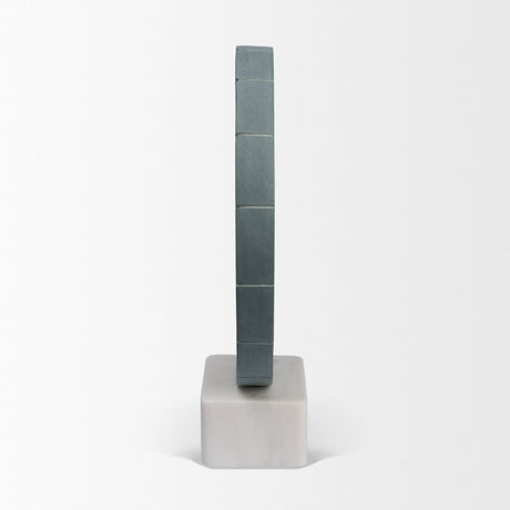 Orin Gray Marble Round Disc Decorative Object by Mercana at Eve Furniture