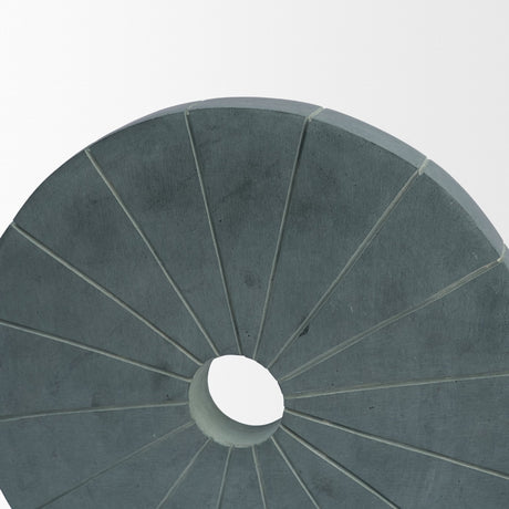 Orin Gray Marble Round Disc Decorative Object by Mercana at Eve Furniture