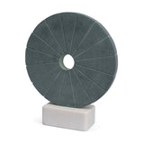 Orin Gray Marble Round Disc Decorative Object by Mercana at Eve Furniture