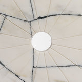 Orin White Marble Round Disc Decorative Object by Mercana at Eve Furniture