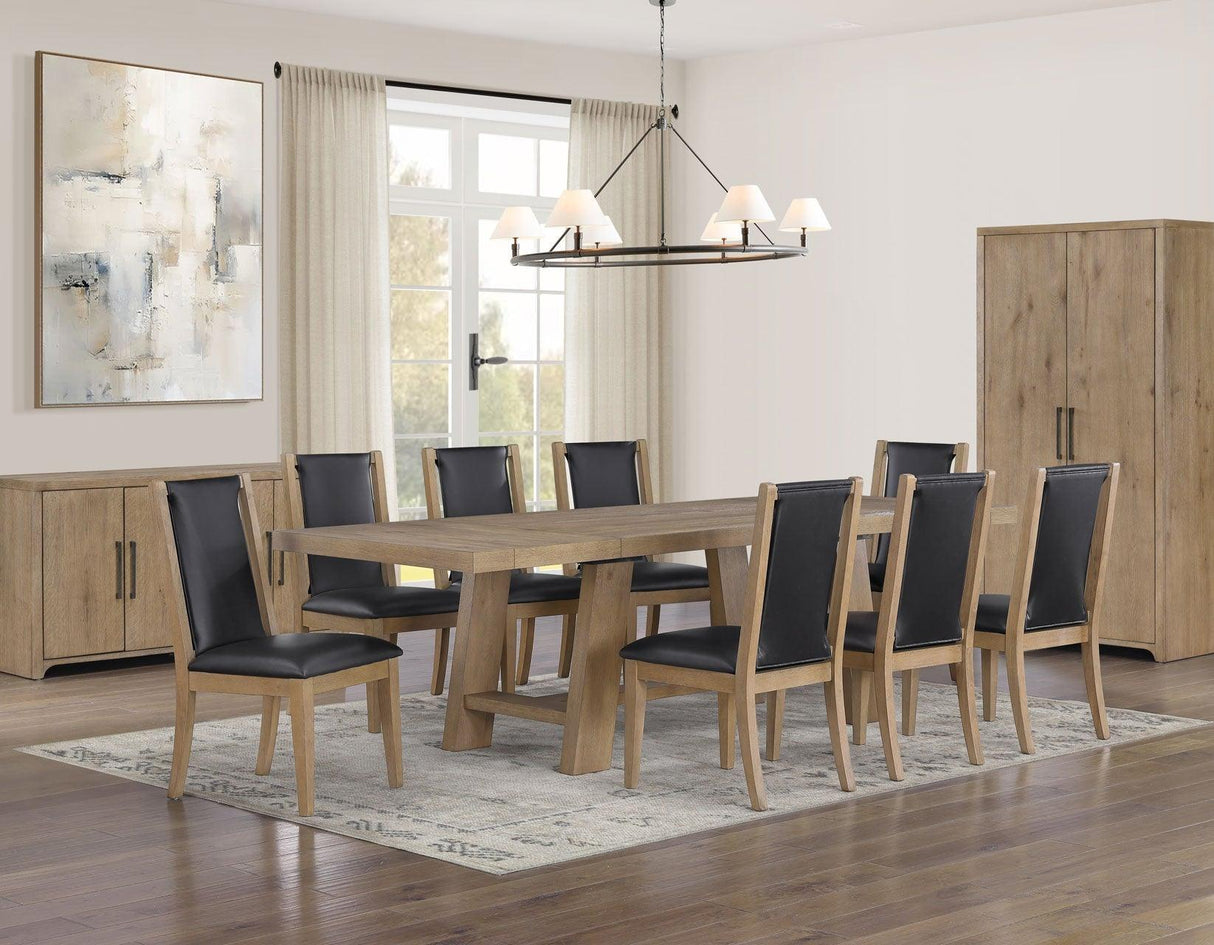 Orinda 72-108 Inch Dining Table with Two 18 Inch Leaves by Steve Silver at Eve Furniture