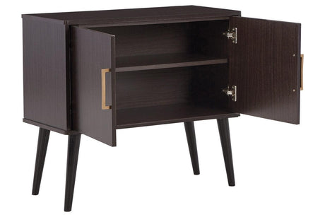 Orinfield Dark Brown Accent Cabinet by Ashley at Eve Furniture