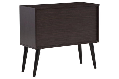 Orinfield Dark Brown Accent Cabinet by Ashley at Eve Furniture