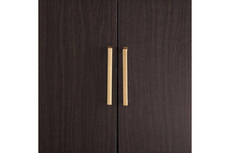 Orinfield Dark Brown Accent Cabinet by Ashley at Eve Furniture