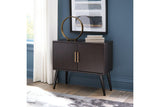 Orinfield Dark Brown Accent Cabinet by Ashley at Eve Furniture