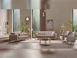 Orion 3-pieces (Sofa & Loveseat & Chair) Livingroom Set in Cream by Furnia at Eve Furniture