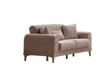 Orion 3-pieces (Sofa & Loveseat & Chair) Livingroom Set in Cream by Furnia at Eve Furniture