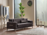 Orion 3-pieces (Sofa & Loveseat & Chair) Livingroom Set in Grey by Furnia at Eve Furniture